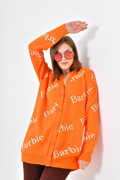 Garmi Cardigan pentru femei Barbie Ftz - Portocaliu