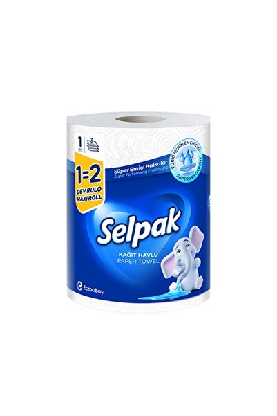 Selpak Maxi Roll Dev Rulo Havlu 3 KATLI Emici Doku Mutfak , Lavabo, Banyo için