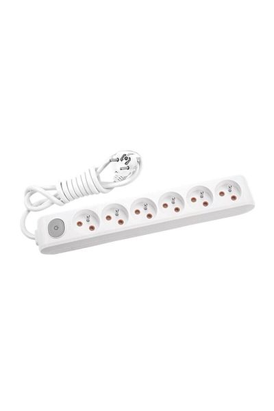 VİKO Multi LED 6-Plus Socket - 2 Meters (Child Protection Feature)