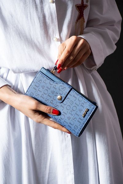Just Polo Blue Color New Season Women's Wallet 19 Cm * 10 Cm Fast Shipping Gift Packaged Quality Product
