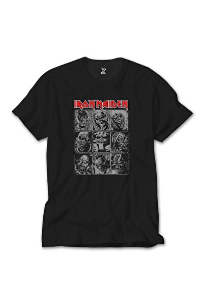 Karadeniz Copertă Iron Maiden Eddie Album Tricou negru