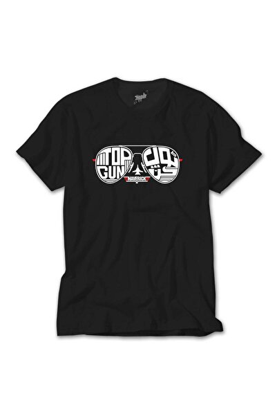 Karadeniz Μαύρο T-Shirt Top Gun Maverick Glasses