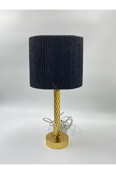 sgeteknoloji Gold Colored Modern Metal Wicker Lampshade - Flat Twisted