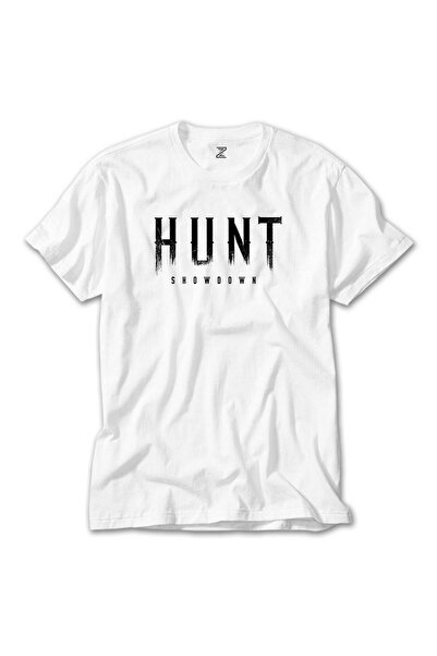 Karadeniz قميص Hunt Showdown باللون الأسود والنص الأبيض