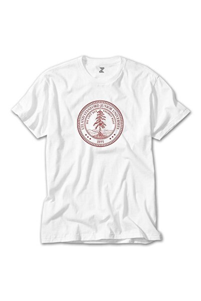 Karadeniz Λευκό μπλουζάκι με λογότυπο Stanford University Circle