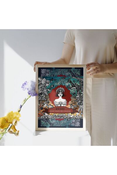 Arthopia Redd Hayat Kaçık Bir Uykudur Türkçe Rock Poster Yüksek Kaliteli Çerç...