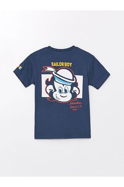 LC Waikiki Tricou LCW pentru bebelusi - Decolteu, maneca scurta, imprimat