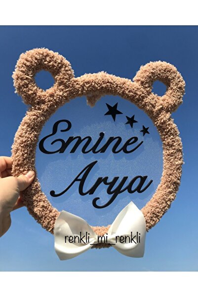 renkli mi renkli tasarım dünyası Decor de perete pentru ușă, păpușă ursuleț d...