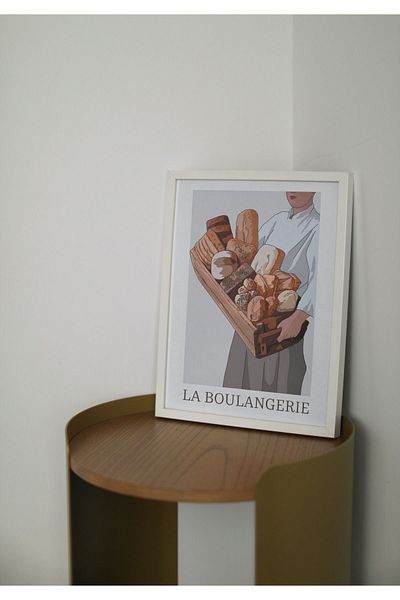 Arthopia La Boulangerie Bread Bakery Dough Kitchen Αφίσα με κορνίζα Δώρο Διακόσμηση Σχέδιο Ζωγραφική