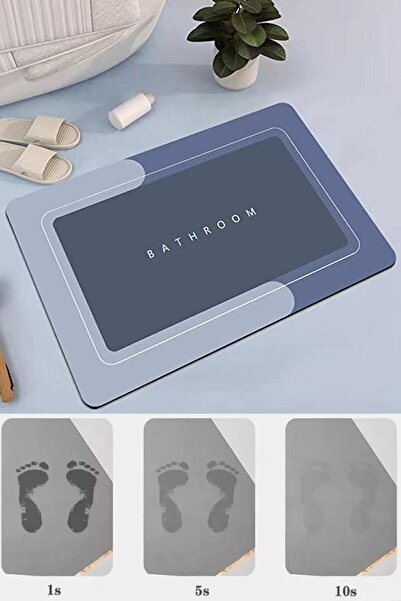 birlikvar سجادة حمام سحرية ممتصة للماء مقاس 3.5 مم مقاس 40 × 60 مع قاعدة مضاد...