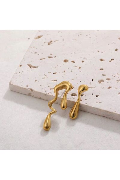 DEMOKAN Special Design Women's Earrings - Small Liquit Earrings