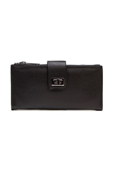Newish Polo Hand Strap Clip Zippered Soft Faux Leather Women's Portfolio Wallet-Large Size