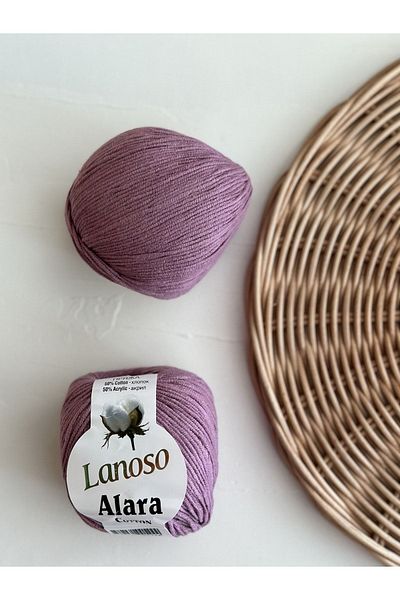Lanoso Alara Cotton 50 GR Hand Knitting Yarn - Color Code: 978