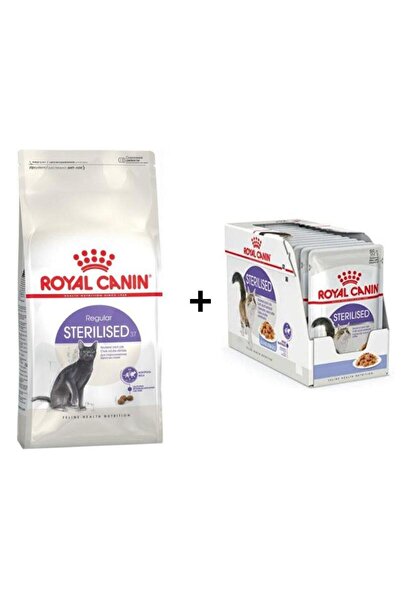 Royal Canin Sterilised Kısır Kedi Maması 15 Kg + 12 Adet Royal Canin Sterilis...