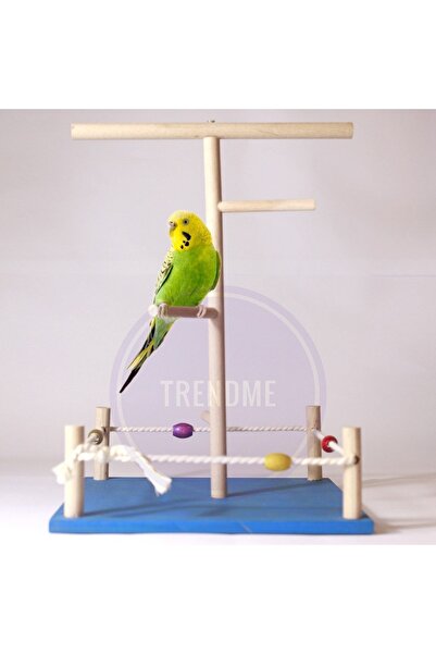 UniqBirdToys Trendme Ahşap Kuş Oyun Parkı 2 (mavi)