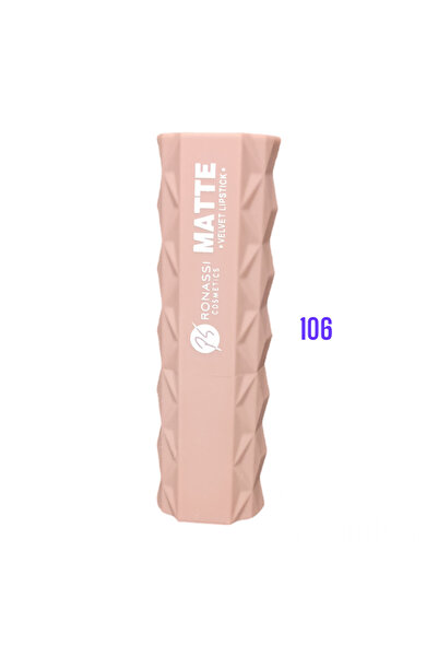 RS Ronassi Cosmetics Matte Velvet Lipstick (Mat Ruj 106)