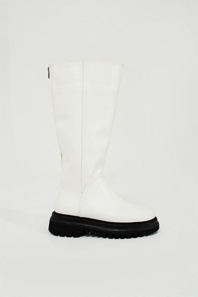 Seniorah Alpha White Skin Women's Boots