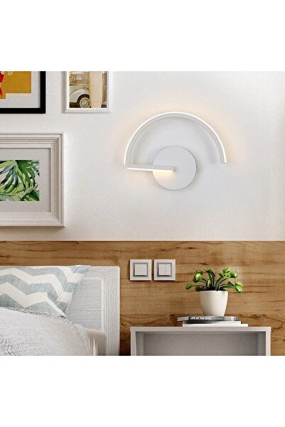 Fer Avize Beren Modern Tasarım Beyaz Renk Gun Işığı Ledli Banyo - Mutfak - Salon Led Duvar Aplik