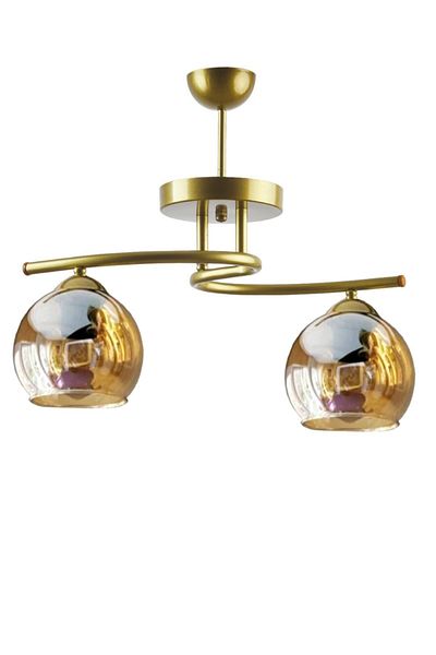 Fer Avize Fuji Special Design Sports Modern Antique Case Honey Color Living Room - Kitchen - Bedroom 2-Piece Chandelier