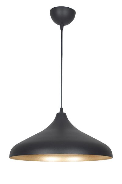 Fer Avize Nil Modern Metal Finished Black Inside Gold Color Pendant Lamp Cafe - Kitchen Single Chandelier