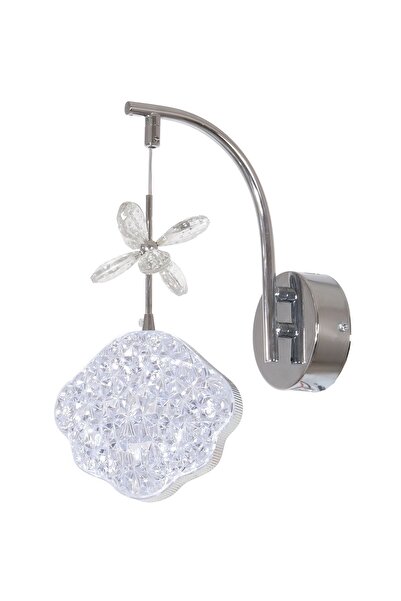 Fer Avize Familya Aplik Modern Tasarım Loş Krom Kaplama Gün Işığı Renk Ledli ...