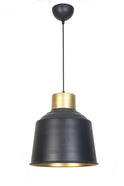 Fer Avize Bonita Modern Design Antique Detailed Black Inside Gold Color Metal Cafe - Kitchen Single Chandelier
