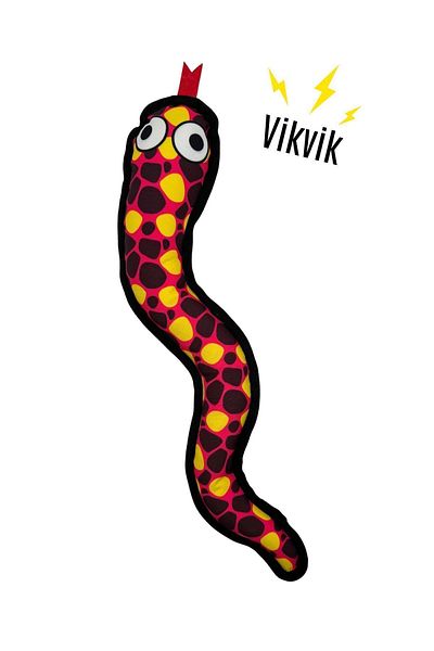 Havhav 11x57 Cm Large Breed Dog Toys - Plush Snake Dog Toy with Sound, Vikvik
