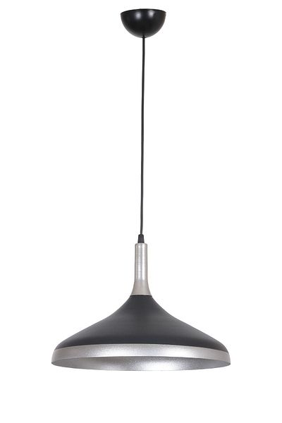 Fer Avize Flora Modern Design - Cafe - Kitchen - Living Room - Hall - Children's Room Black - Gray Color Single Metal Chandelier
