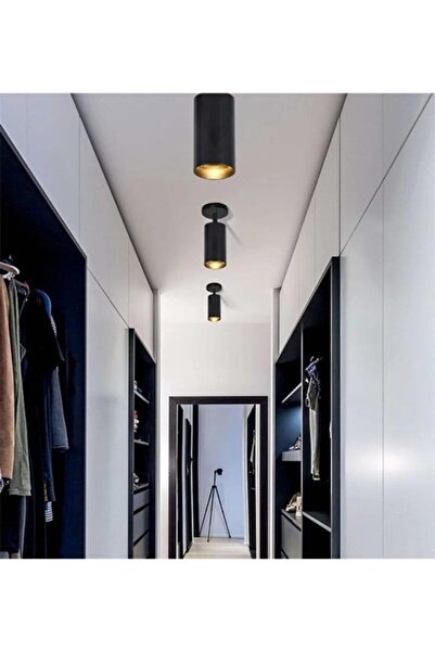 Fer Avize Spoti Modern Tasarım Siyah Renk (BEYAZ İŞIK) Spot Ledli Tekli Avize Cafe - Mutfak (1 Adet )