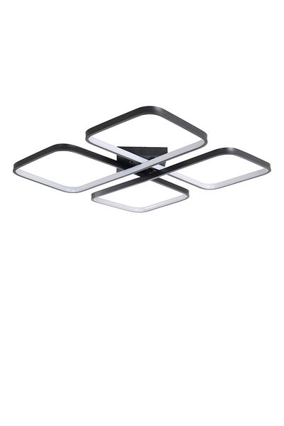 Fer Avize Joel Modern Design Black Color Dining Table Top - Kitchen - Living Room White Led 4-Piece Chandelier