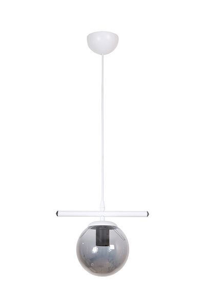 Fer Avize Ekobe Modern Design Cafe - Kitchen - Living Room - Hall White Color Glass Single Chandelier