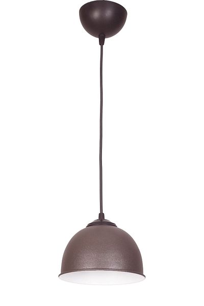 Fer Avize Cute Small Modern Design Matte Brown Color Metal Cafe - Kitchen Single Chandelier