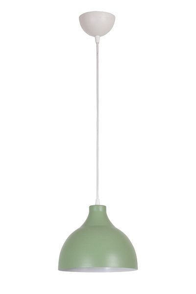 Fer Avize Rima Modern Metal Finished Green Color Colored Pendant Lamp Single Chandelier