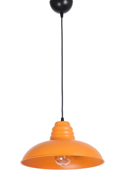 Fer Avize Sydney Modern Design Cafe - Kitchen - Living Room - Hall Orange Color Single Chandelier