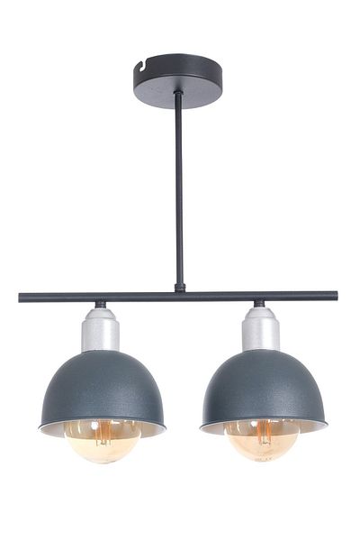Fer Avize Elton Modern Design Bedroom - Living Room - Kitchen - Cafe Anthracite Color 2-Piece Chandelier