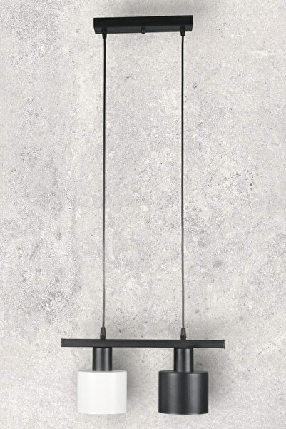 Fer Avize Mısra Özel Tasarım - Modern - Cafe - Mutfak - Salon 2 Li Metal Sıralı Sarkıt Avize