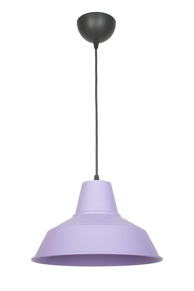 Fer Avize No33 Modern Design Lilac Color Metal Pendant Lamp Cafe - Kitchen Single Chandelier