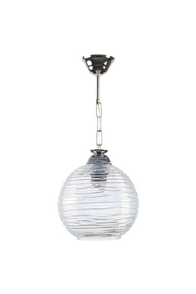 Fer Avize 2107 Modern Chandelier Transparent Glass Single Chandelier