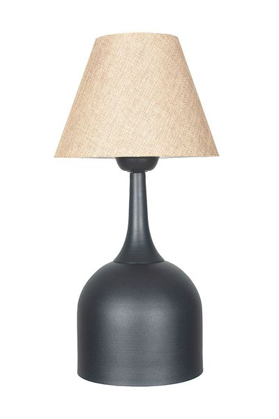 Fer Avize Reina Modern Design Brown Head Black Base Lampshade - Table - Night Lamp