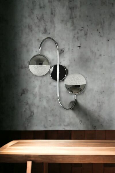 Fer Avize Jüpiter aplik Modern Tasarım Krom Renk Cafe - Mutfak – Yatak odası ...