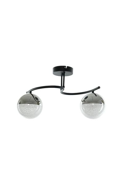 Fer Avize Fuji Modern Decorative Black Color Living Room - Kitchen - Bedroom 2 Led Chandelier