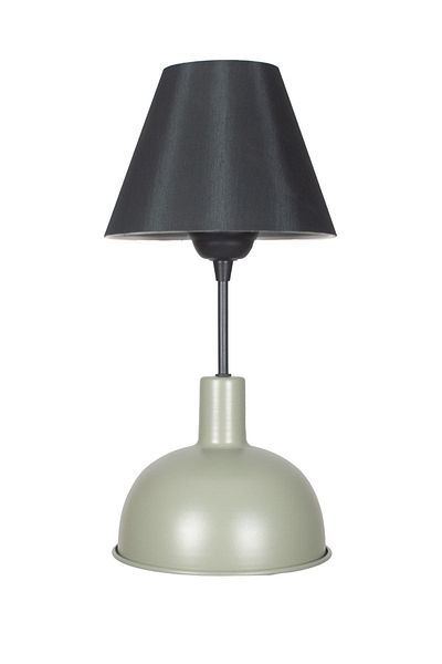 Fer Avize Prague Modern Design Black Headed Green Base Lampshade - Table - Night Lamp