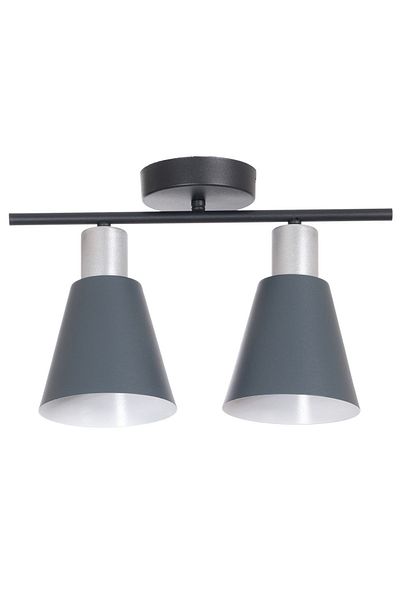 Fer Avize Cool Modern Design Bedroom - Living Room - Kitchen - Cafe Anthracite Color 2-Piece Chandelier