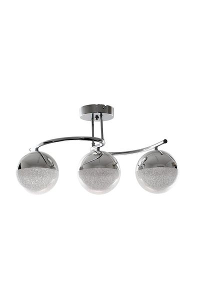 Fer Avize Fuji Modern Decorative Chrome Color Living Room - Kitchen - Bedroom 3 Led Chandelier
