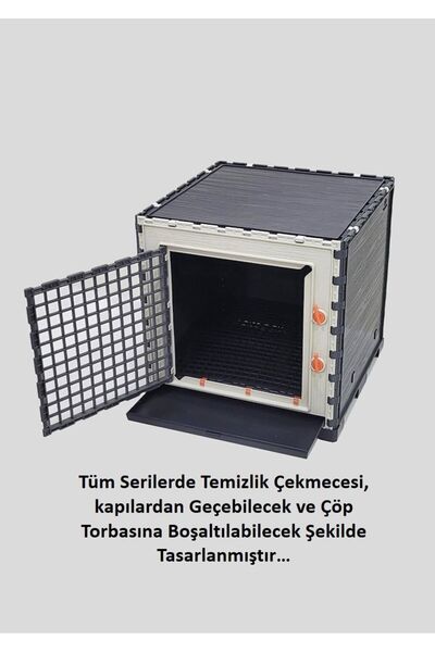 Leganest 42cm X 42cm X 42cm Bıldırcın, Keklik, Civciv, Ginepig, Hamster Kafesi Yanları Kapalı