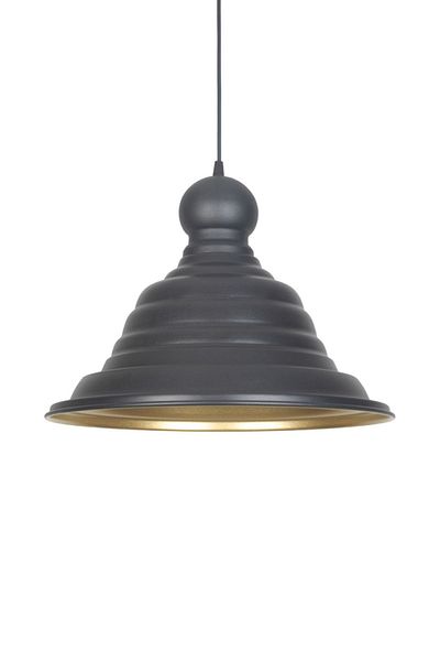 Fer Avize Egyptian Modern Design Black Inside Gold Color Metal Cafe - Kitchen Single Chandelier