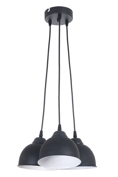 Fer Avize Zero Modern Design Bedroom - Cafe - Kitchen - Living Room Black Color 3-Piece Chandelier