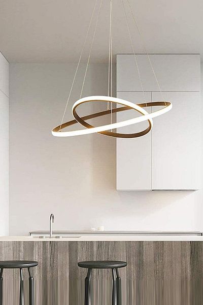 Fer Avize Axes Modern Design Bedroom - Living Room - Kitchen Antique Color White Led Chandelier of 2