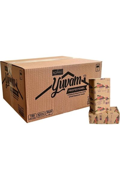 Komili Yuvam Professional Z-Layer Towels 200 Pieces *12 Pack