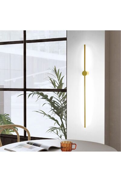 CATLUZ Duvar Aydınlatması,çubuk Aplik,lamba,modern Led 70 Cm Gold-4000k